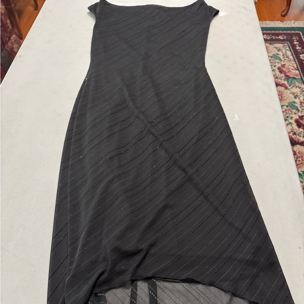 Chic Black Strapless Dress